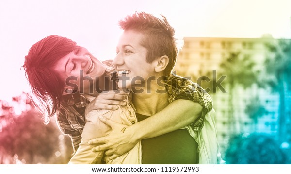 Gays have some fun outdoor