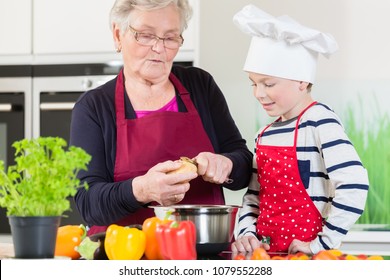 733 Grandma Grandson Kitchen Images, Stock Photos & Vectors | Shutterstock