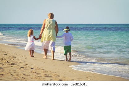 Happy Grandmother Kids Little Boy Girl Stock Photo 526816015 | Shutterstock