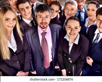 Happy group business people  in office. - Shutterstock ID 172106876