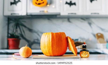 Happy Halloween! Kitchen Decoration For Halloween.