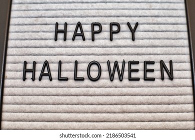 Happy Halloween On Letter Board Marquee