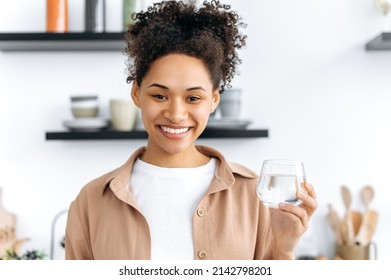 Happy Healthy African American Girl Casual Stock Photo 2142798201 