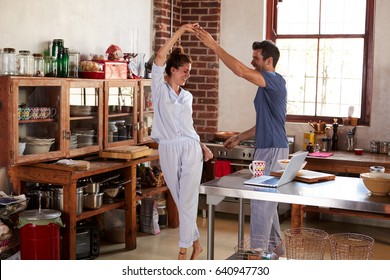 Couple Kitchen Dancing Images Stock Photos Vectors Shutterstock
