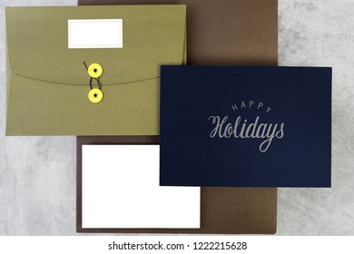 Happy Holidays Greeting Design Mockup