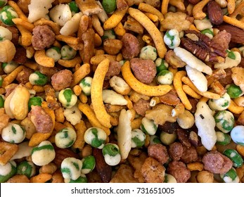 Happy Hour Trail Mix Snack Food Background