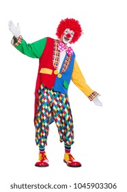 Vertical Picture Clown Holding Blank Board Stock Photo 1045903900 ...