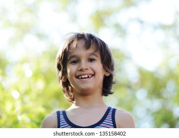 Happy Kid Outdoors Nature Having Good Stock Photo 135158402 | Shutterstock