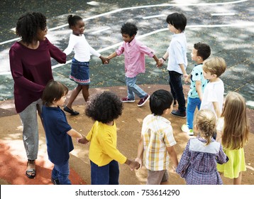 Happy kids at elementary school - Powered by Shutterstock