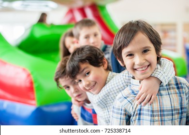 Happy kids at indoor playground - Powered by Shutterstock