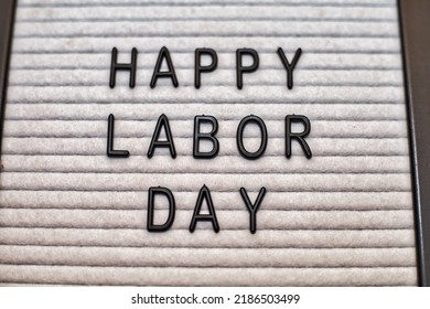 Happy Labor Day On Letter Board Marquee