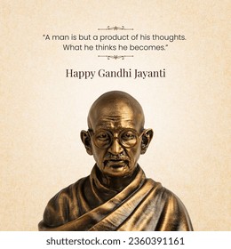 Feliz Mahatma Gandhi Jayanti, Gandhi Murti, 2 de octubre