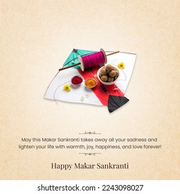 Happy Makar Sankranti, kite festival - Shutterstock ID 2243098027