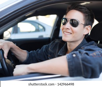 Happy Male Driver