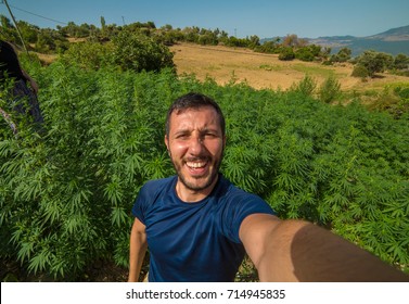 Happy Man Take Selfie Photo Marijuana Stock Photo 714945862 | Shutterstock