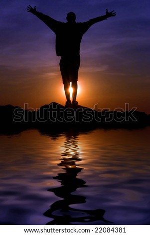 Similar – Image, Stock Photo forget the world Sports