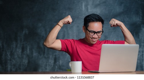 Happy Man Wins Business Stock Photo 1131068837 | Shutterstock