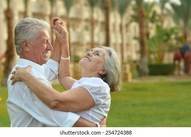Happy Mature couple in love enjoy vacation