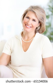 Happy Mature Woman With Great Smile