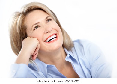 Happy Mature Woman With Great Smile