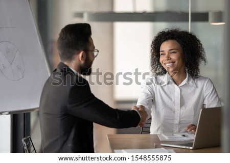 Similar – Image, Stock Photo African american women talking and laughing in the city