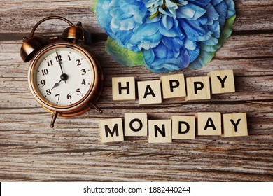 Happy Monday Alphabet Letter Alarm Clock Stock Photo 1882440244 ...