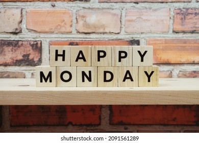 Happy Monday Alphabet Letter On Shelves Stock Photo (Edit Now) 2091561289