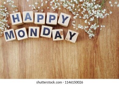 Happy Monday Alphabet Letters On Wooden Stock Photo 1146150026 ...