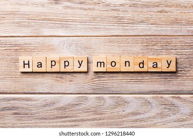 Happy Monday Word Written On Wood Stock Photo 1296218440 | Shutterstock