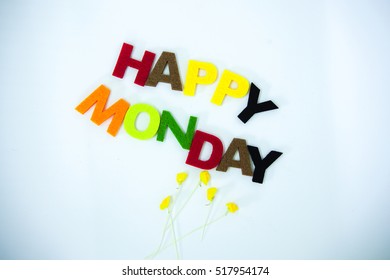 Happy Monday Words On White Background Stock Photo 517954174 | Shutterstock