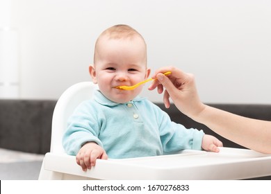 baby with spoon