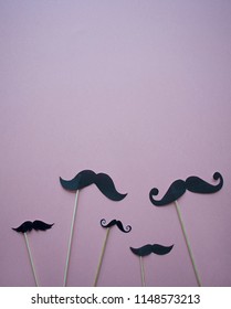 Happy Movember with Copy Space. Moustache photo booth props. Mustache cut outs. Movember Movement.