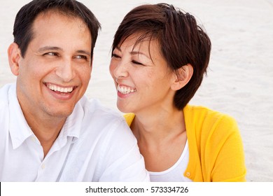 Happy Multiracial Couple.