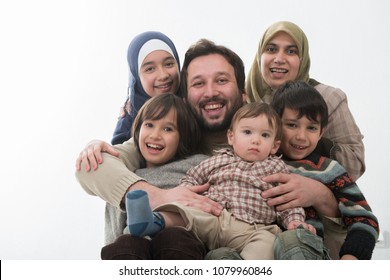 A Happy Muslim Family Portrait