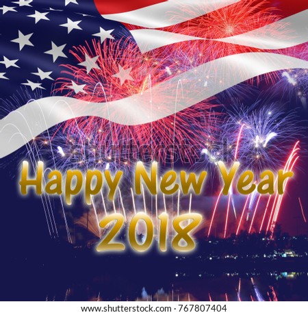 Happy New Year 2018 New Year Stock Photo (Edit Now) 767807404 - Shutterstock