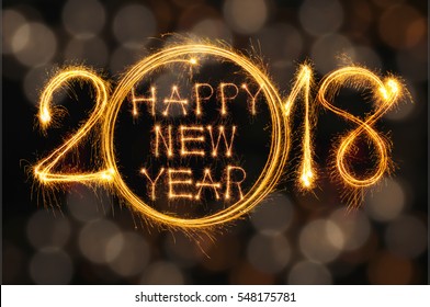 Imagenes Fotos De Stock Y Vectores Sobre Happy New Year 2018