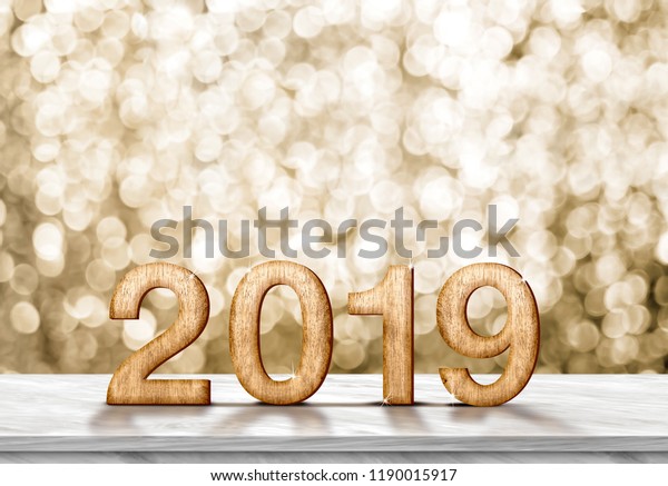 Photo De Stock De Bonne Annee 2019 Rendu 3d Sur Modifier