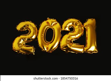 Happy New Year 2021 Golden Baloon       