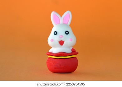 « Happy new Year 2023 »
rabbit is the Chinese new year zodiac symbol of 2023. This one is in a kawaii Japanese manga style. sold in Bangkok and everywhere in China and Asia. - Shutterstock ID 2253954595