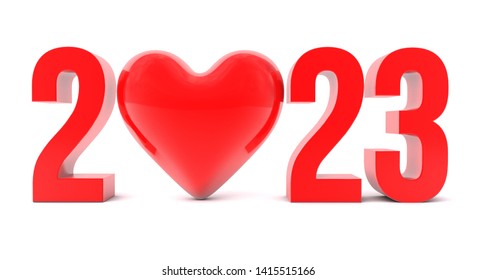 2022 Red Heart Nad Stethoscope Heart Stock Photo Edit Now 2054111165   Happy New Year 2023 Text 260nw 1415515166 