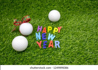 Similar Images, Stock Photos &amp; Vectors of Golf ball with Happy birthday wording on green grass