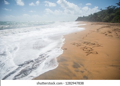 HAPPY NEW YEAR - Puerto Rico - Playa El Cocal - Shutterstock ID 1282947838