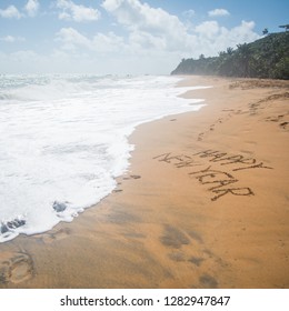 HAPPY NEW YEAR - Puerto Rico - Playa El Cocal - Shutterstock ID 1282947847