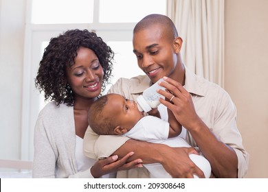 mother feeding baby