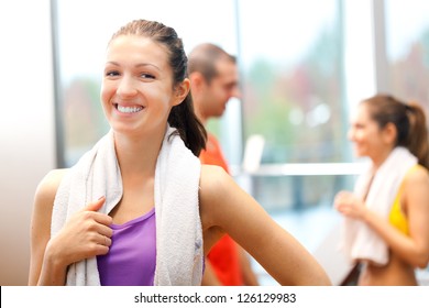 Happy People In The Gym