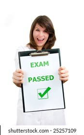 Happy Physician Student Just Passed Difficult Examination