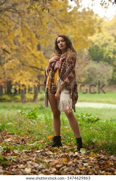 Happy Portrait Fashion Beautiful Young Caucasian Stock Photo 1474629863 ...