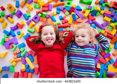Happy Preschool Age Children Play Colorful Stock Photo (Edit Now) 463821602