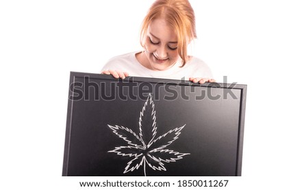 Similar – Image, Stock Photo cannabis leaf