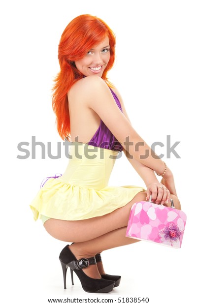 redhead fancy dress